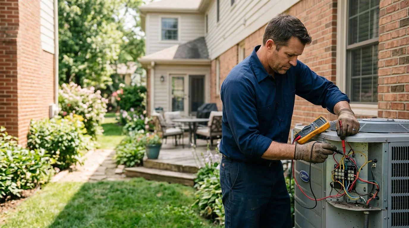 HVAC technician working near Purdon, TX
